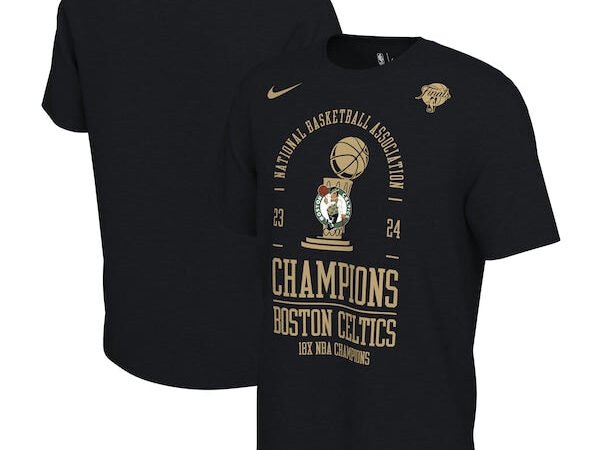 Boston Celtics Nike 18-Time NBA Finals Champions Locker Room T-Shirt - Black