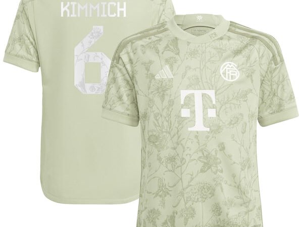 Joshua Kimmich Bayern Munich adidas Youth 2023/24 Oktoberfest Replica Player Jersey - Green/White