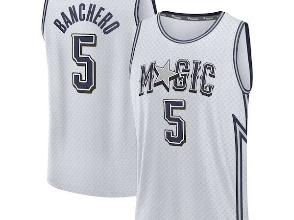 Paolo Banchero Orlando Magic  Youth 2024/25 Fast Break Player Jersey - City Edition - Silver
