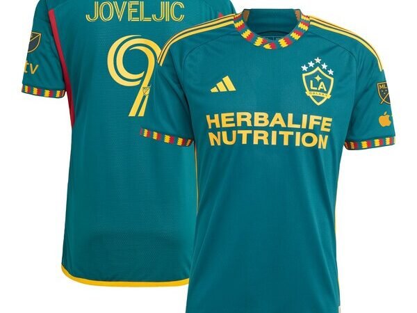 Dejan Joveljic LA Galaxy adidas 2024 LA Kit Authentic Player Jersey - Green