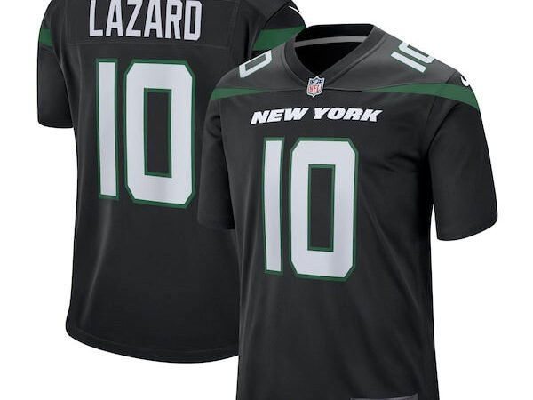 Allen Lazard New York Jets Nike Alternate Game Jersey - Stealth Black