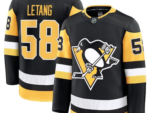 Kris Letang Pittsburgh Penguins Home Premium Jersey - Black