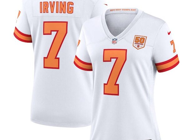 Bucky Irving '76 Tampa Bay Buccaneers Nike Women's 50th Season Game Jersey - White/Red/Creamsicle