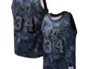 Shaquille O'Neal Los Angeles Lakers Hardwood Classics 1996/97 Tie-Dye Swingman Jersey - Black