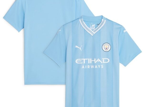 Manchester City Puma Women's 2023/24 Home Replica Jersey - Sky Blue