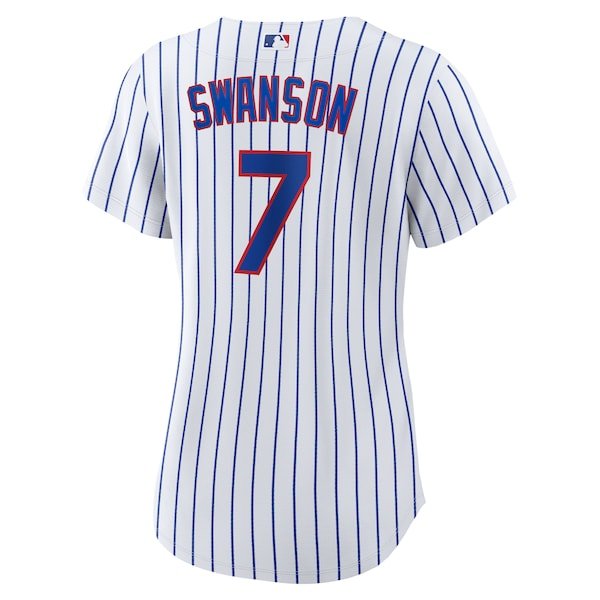 Dansby Swanson Chicago Cubs Nike Women's Home Replica Player Jersey - White/Royal