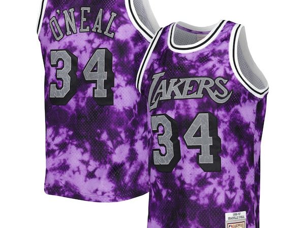 Shaquille O'Neal Los Angeles Lakers 1996/97 Galaxy Swingman Jersey - Purple