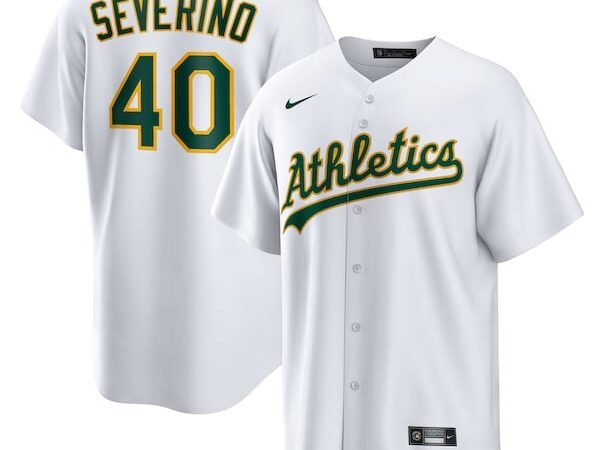 Luis Severino Athletics Nike Home Replica Jersey - White