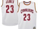 LeBron James Cleveland Cavaliers  Youth 2015-16 Hardwood Classics Swingman Throwback Home Jersey - White