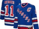 Mark Messier New York Rangers Big & Tall 1993 Captain Patch Blue Line Player Jersey - Blue