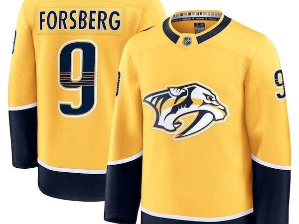 Filip Forsberg Nashville Predators  Home Premium Jersey - Gold