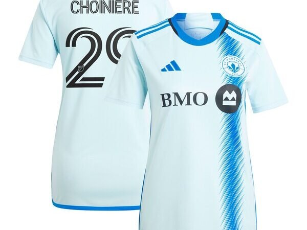 Mathieu Choinière CF Montreal adidas Women's 2024 La Main Replica Player Jersey – Light Blue