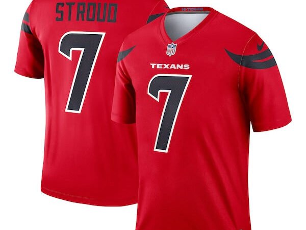 C.J. Stroud Houston Texans Nike Alternate Legend Player Performance Top - Red/Navy