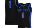 #1 Kentucky Wildcats Nike Youth Icon Replica Basketball Jersey - Black