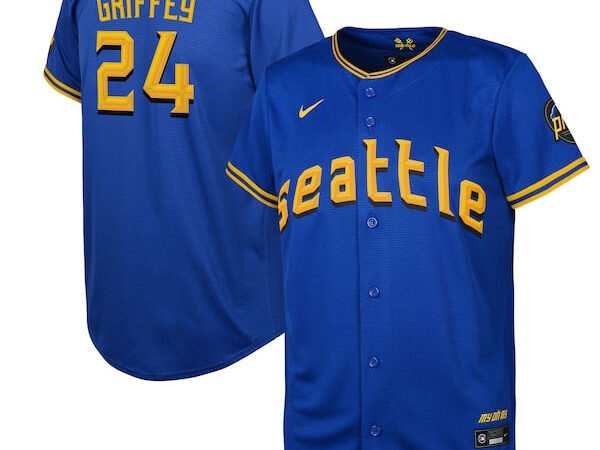 Ken Griffey Jr. Seattle Mariners Nike Youth City Connect Replica Player Jersey - Royal