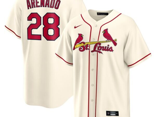 Nolan Arenado St. Louis Cardinals Nike Alternate Official Replica Player Jersey - Cream/Light Blue/Red/White