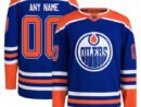 Edmonton Oilers adidas  Home  Primegreen Authentic Custom Jersey - Royal