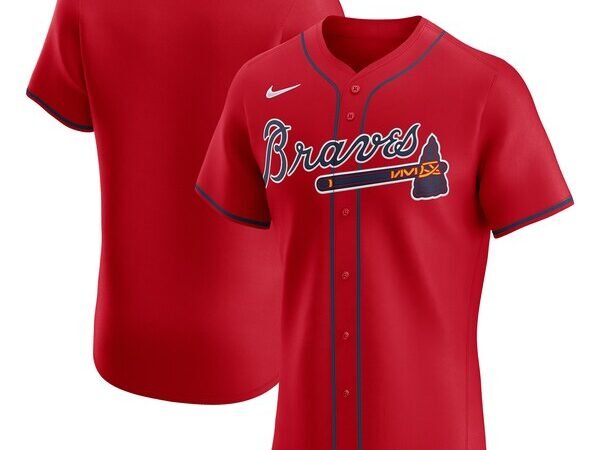 Atlanta Braves Nike Alternate Elite Jersey - Red