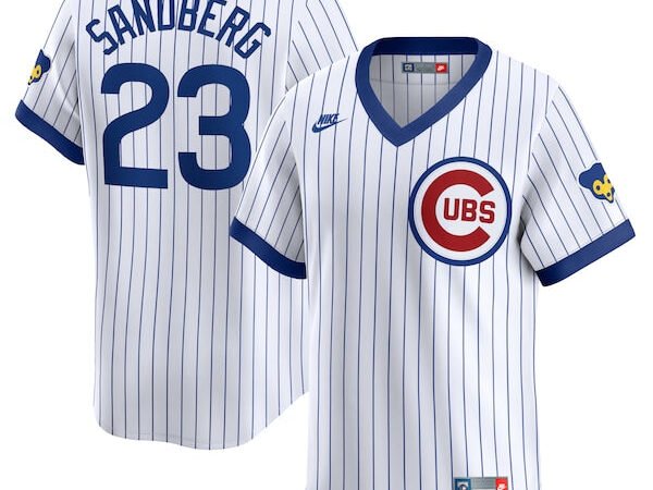 Ryne Sandberg Chicago Cubs Nike Throwback Cooperstown Limited Jersey - White