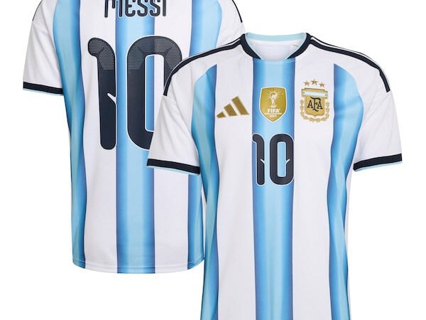 Lionel Messi Argentina National Team adidas FIFA x World Cup 2022 Winners Home Replica Jersey - White
