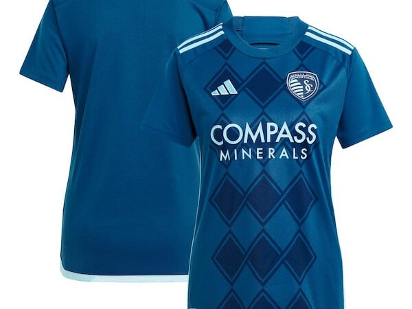 Sporting Kansas City adidas Women's 2024 Diamonds Our Forever Replica Jersey – Navy