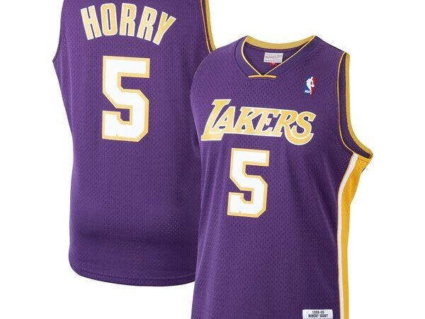 Robert Horry Los Angeles Lakers 1999/00 Hardwood Classics Swingman Jersey - Purple