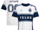 Vancouver Whitecaps FC adidas Youth 2025 The Peak Replica Custom Jersey - White