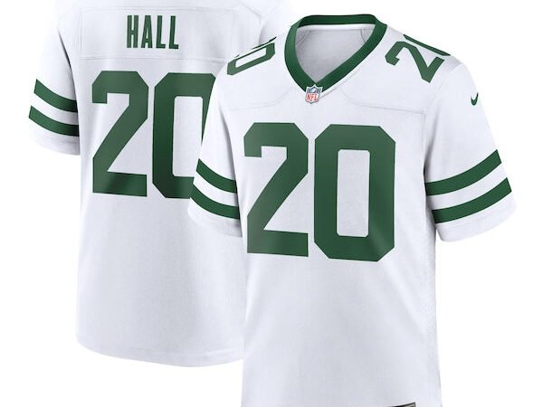 Breece Hall New York Jets Nike Legacy Player Game Jersey - White/Green