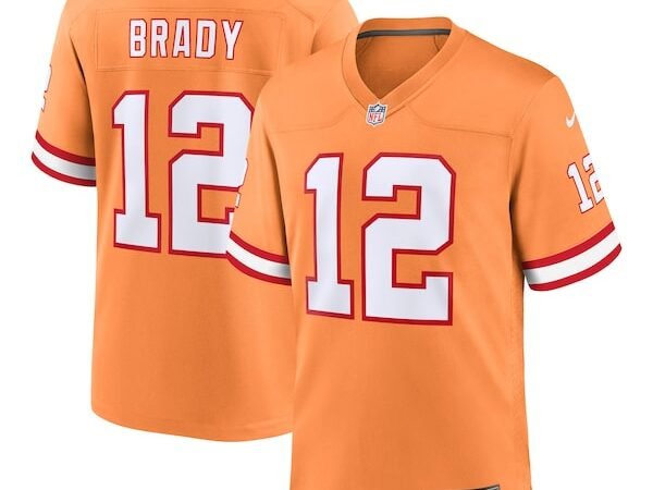 Tom Brady Tampa Bay Buccaneers Nike Throwback Game Jersey - Orange