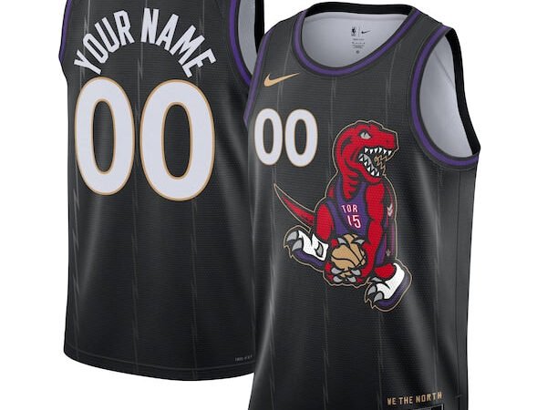 Toronto Raptors Nike Unisex 2024/25 Custom Swingman Jersey - City Edition - Black