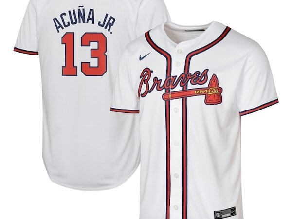 Ronald Acuña Jr. Atlanta Braves Nike Youth Home Limited Player Jersey - White
