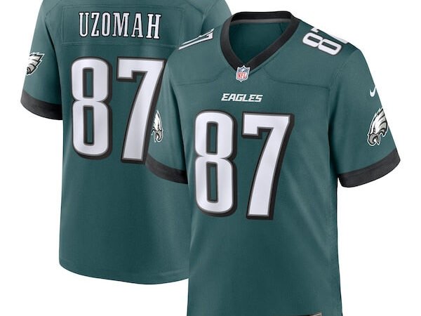 C.J. Uzomah Philadelphia Eagles Nike Team Game Jersey - Midnight Green