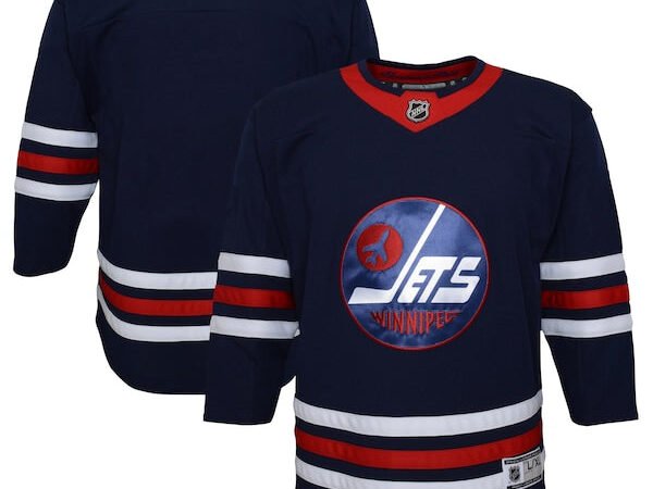 Winnipeg Jets Youth 2021/22 Alternate Premier Jersey - Navy