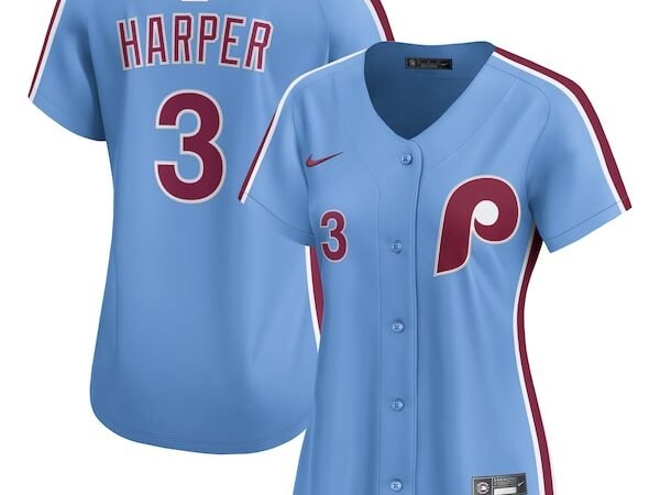 Bryce Harper Philadelphia Phillies Nike Women's Alternate Limited Player Jersey - Light Blue