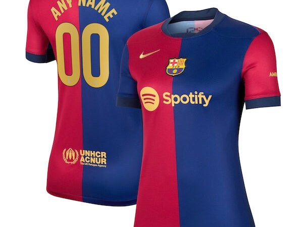 Barcelona Nike Women's 2024/25 Home Replica Custom Jersey - Royal