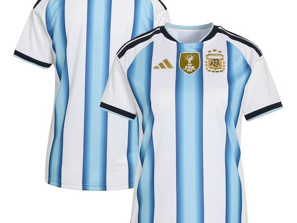 Argentina National Team adidas Women's FIFA x World Cup 2022 Winners Home Replica Jersey - White