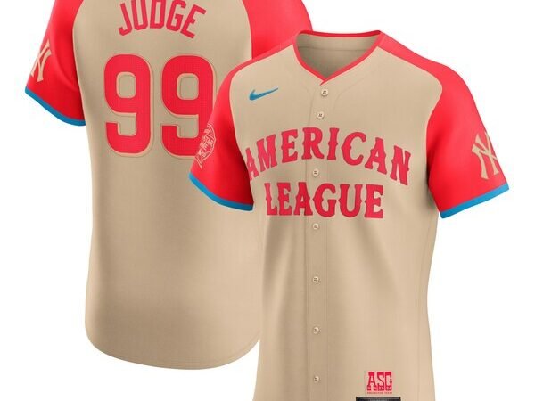 Aaron Judge American League Nike 2024 MLB All-Star Game Elite Player Jersey - Cream