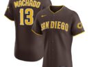 Manny Machado San Diego Padres Nike Road Elite Jersey - Brown/White