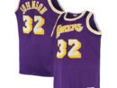 Magic Johnson Los Angeles Lakers Big & Tall 1984/85 Hardwood Classics Swingman Jersey - Purple