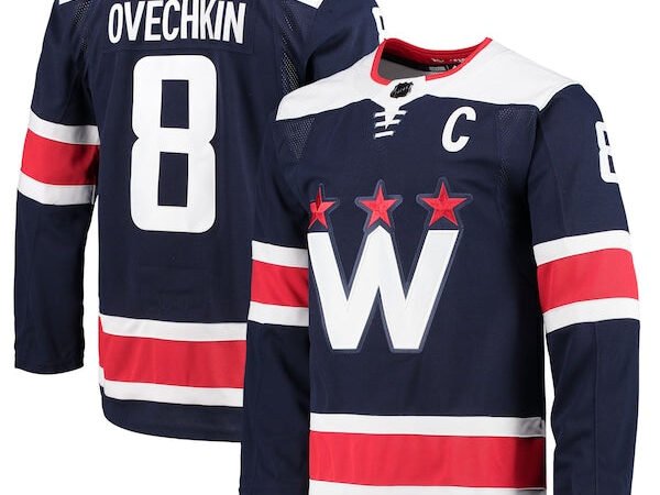 Alexander Ovechkin Washington Capitals adidas Alternate Primegreen Authentic Player Jersey - Navy/Red/White