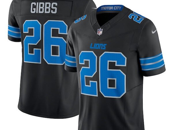 Jahmyr Gibbs Detroit Lions Nike 2nd Alternate Vapor F.U.S.E. Limited Jersey - Black