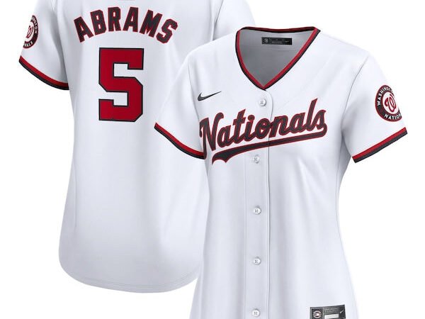 CJ Abrams Washington Nationals Nike Women's Home Limited Player Jersey – White