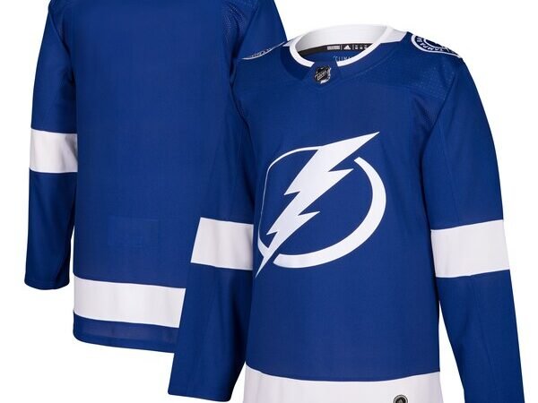 Tampa Bay Lightning adidas Home Authentic Blank Jersey - Blue