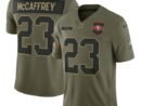 Christian McCaffrey San Francisco 49ers Nike 2025 Salute to Service Limited Jersey - Olive
