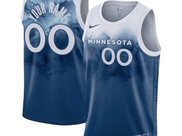 Minnesota Timberwolves Nike Unisex 2023/24 Custom Swingman Jersey - Blue - City Edition