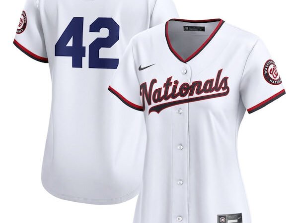 Washington Nationals Nike Women's 2024 Jackie Robinson Day Home Limited Jersey – White
