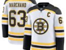 Brad Marchand Boston Bruins  Away Premium Jersey - White/Black
