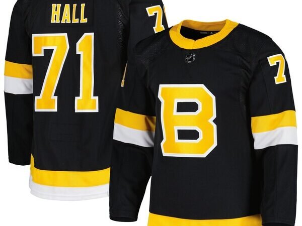 Taylor Hall Boston Bruins adidas Alternate Primegreen Authentic Player Jersey - Black