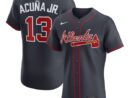 Ronald Acuña Jr. Atlanta Braves Nike Alternate Elite Jersey - Navy/White/Red