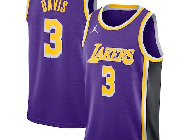 Anthony Davis Los Angeles Lakers Jordan Brand 2020/21 Swingman Jersey - Statement Edition - Purple